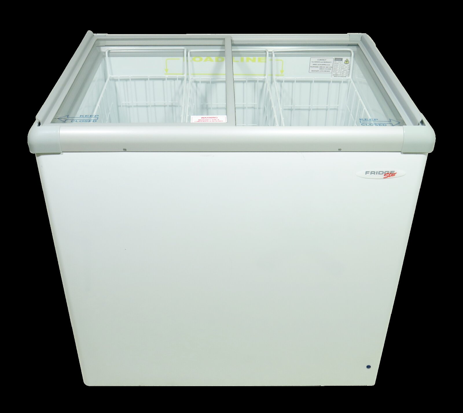 CF310VL 205 LT Glass top Freezer