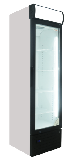 EH365 334 LT Single Hinged Door Beverage Cooler With Header Panel