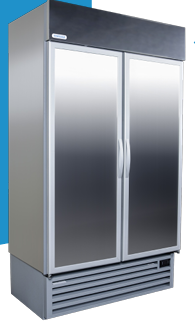STAYCOLD SHD1140HC-F 930LT High Performance Double Solid Door Display Freezer