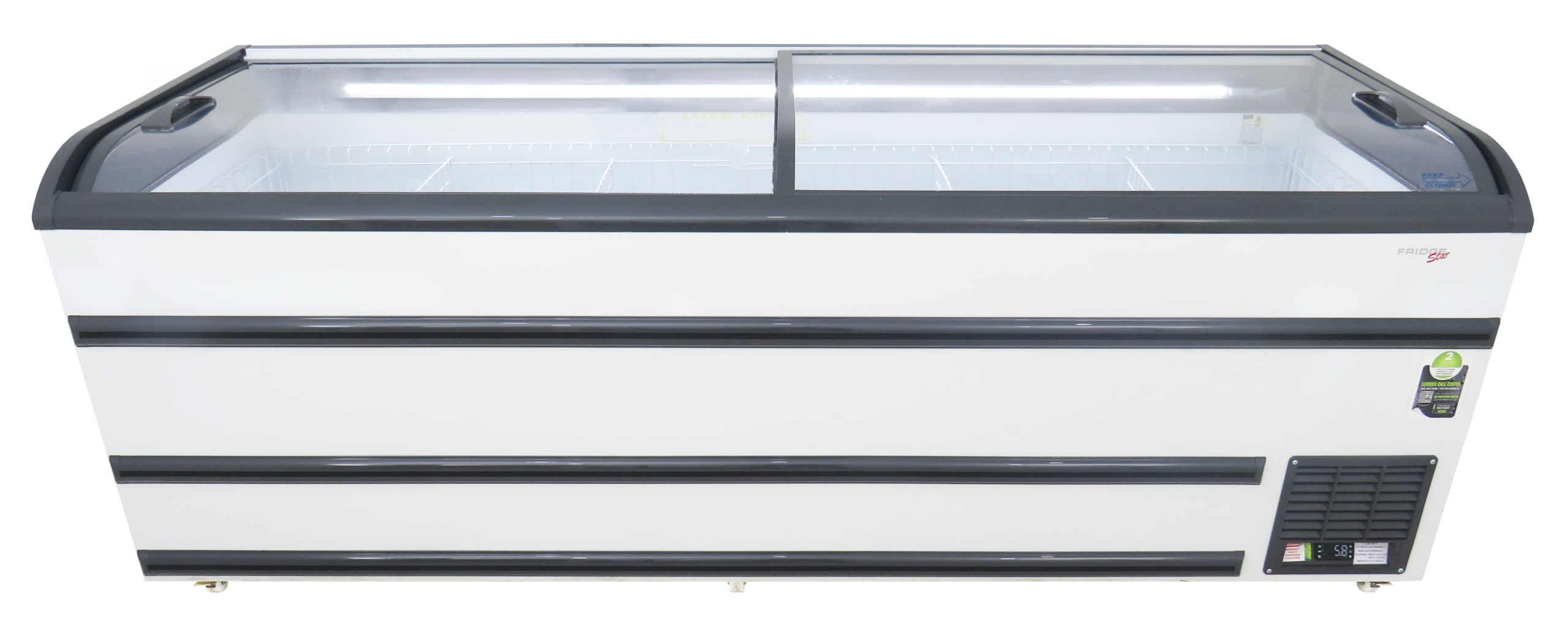 VT2500 1113 LT Glass Top Island Freezer