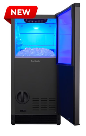 SnoMaster SMIC-25  - 30Kg/24Hr Plumbed-In Bullet Type Ice-Maker - Black