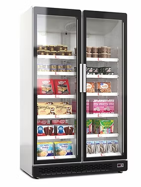 COOLWORX Grandé-Lux Glass Door Freezer – 2 Doors (1010L)