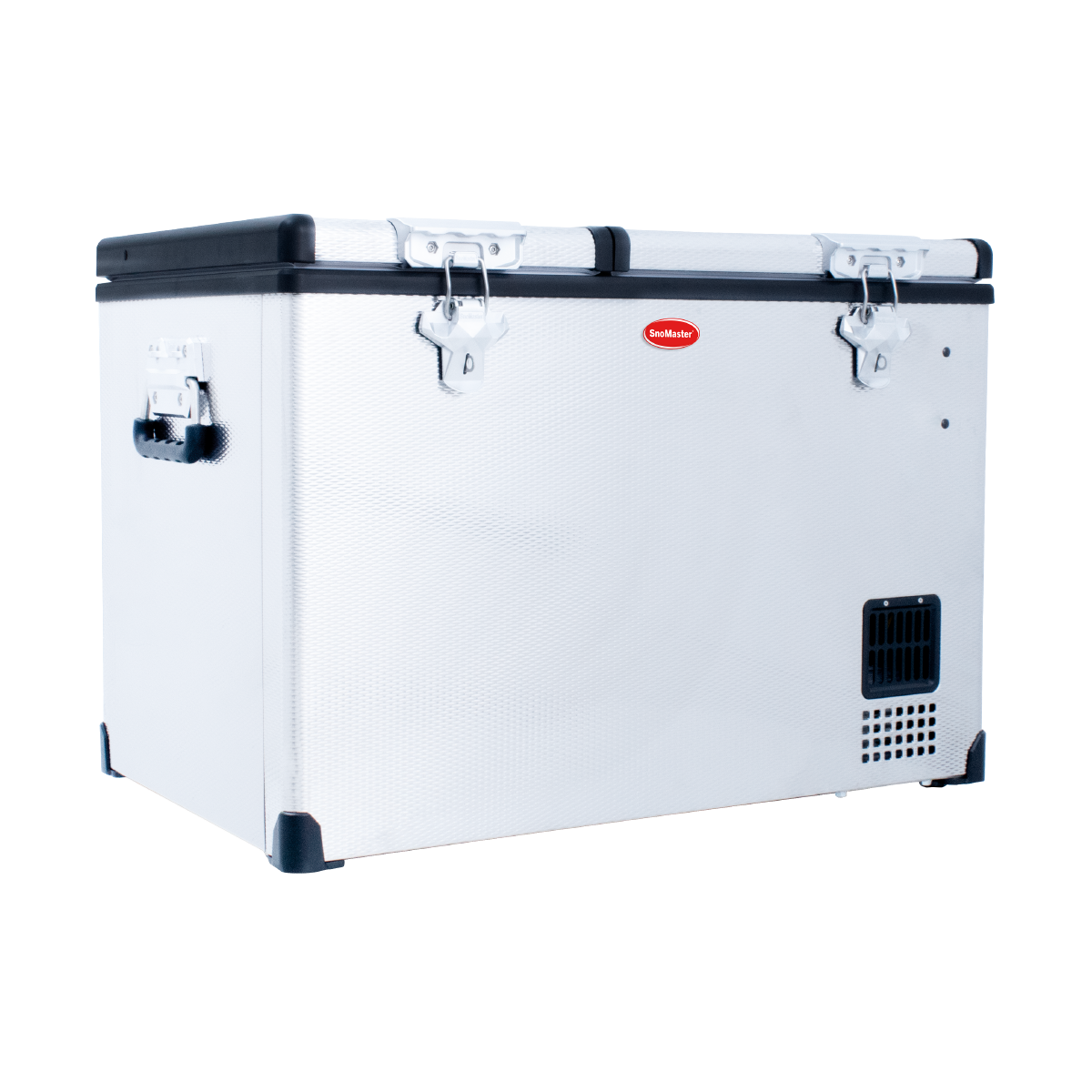SnoMaster SMDZ-CL56D-SnoMaster - 56L Dual Compartment Mobile Fridge & Freezer AC/DC - Stainless Steel