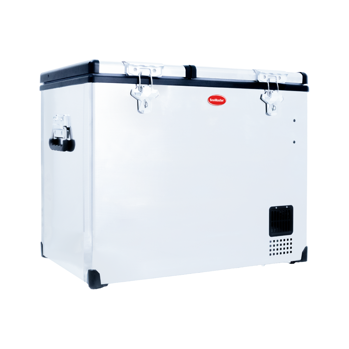 SnoMaster SMDZ-CL72D-  72L Dual Compartment Mobile Fridge & Freezer AC/DC - Stainless Steel