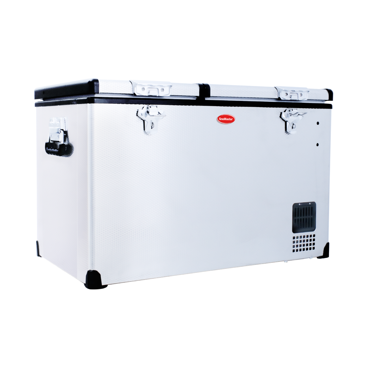 SnoMaster SMDZ-EX67D- 66L Dual Compartment Mobile Fridge & Freezer AC/DC - Stainless Steel