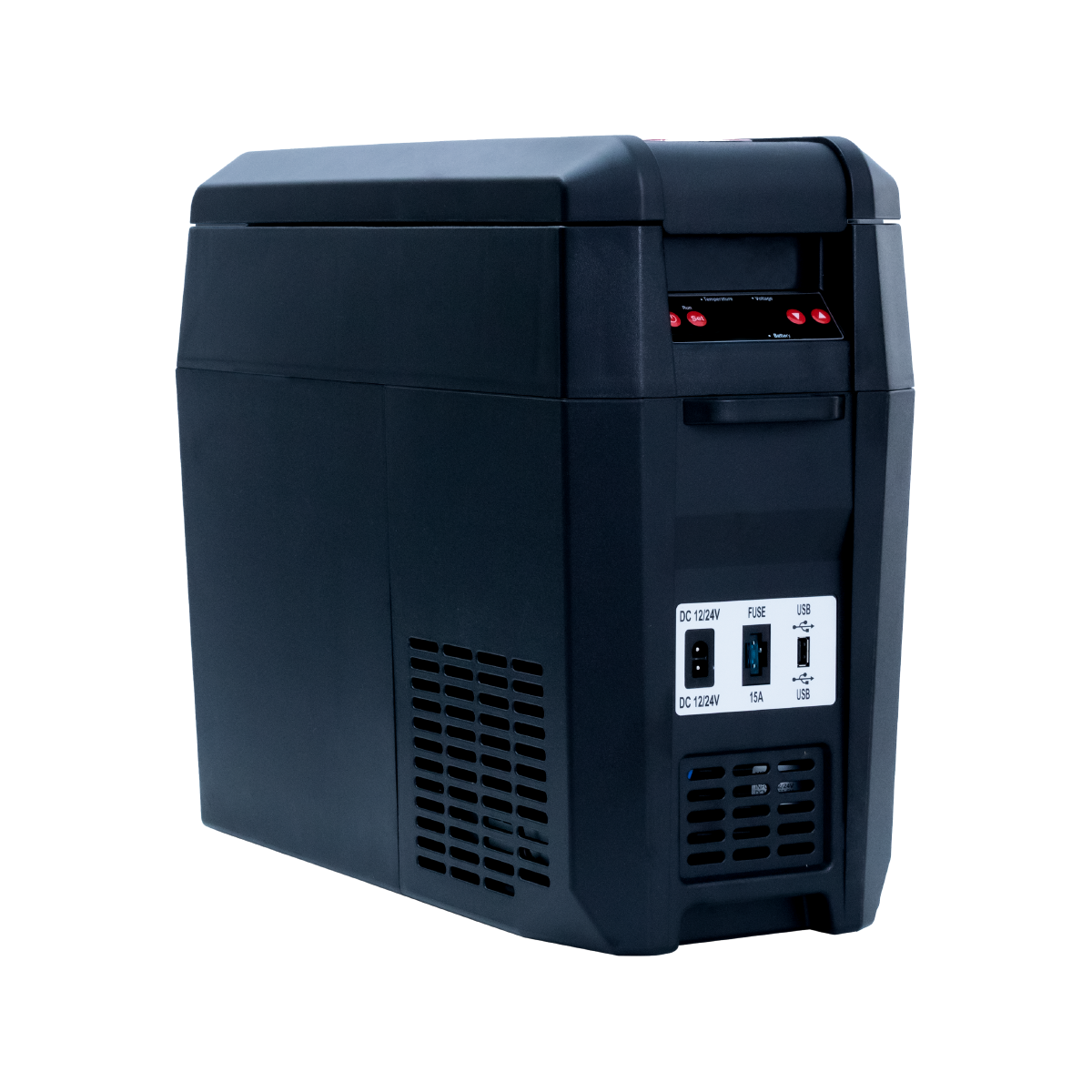 SnoMaster SMDZ-LS12- 12L Plastic Mobile Fridge & Freezer DC - Black