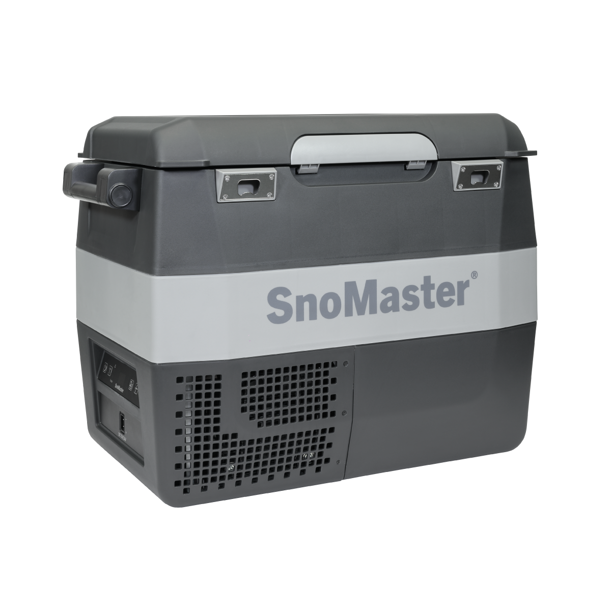 SnoMaster SMLS-57- 54L Plastic Mobile Fridge & Freezer DC With 220V Power Adapter - Grey