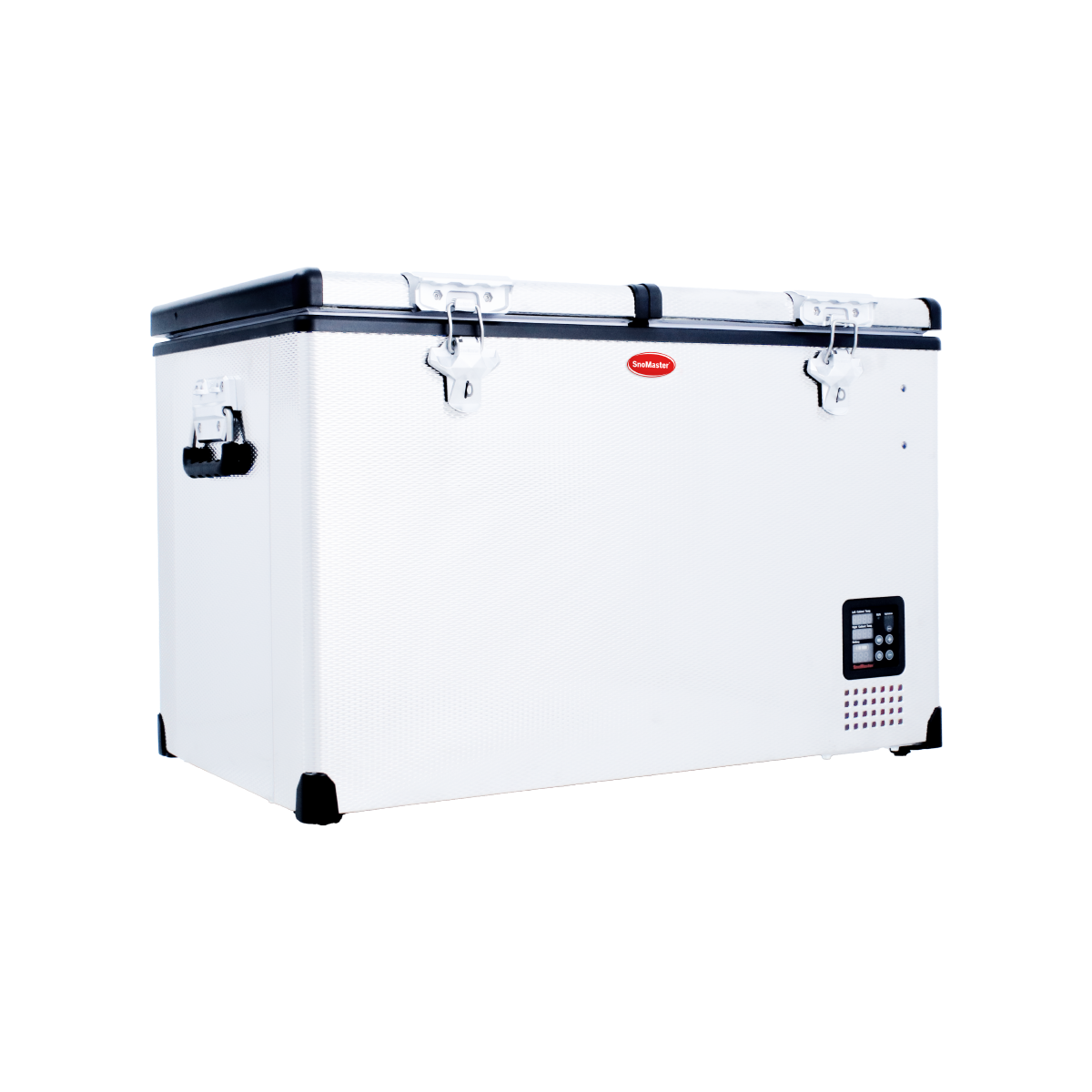 SnoMaster SMDZ-TR82D- 81.5L Dual Compartment Mobile Fridge & Freezer AC/DC - Stainless Steel
